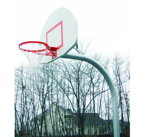 Gooseneck 4.5" FST Basketball System, Fan Shaped Steel