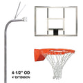 Gooseneck 4.5" RPGR Basketball System, Acrylic Backboard