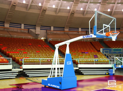 Hoopmaster Collegiate Portable Basketball Backstop, 8' Boom