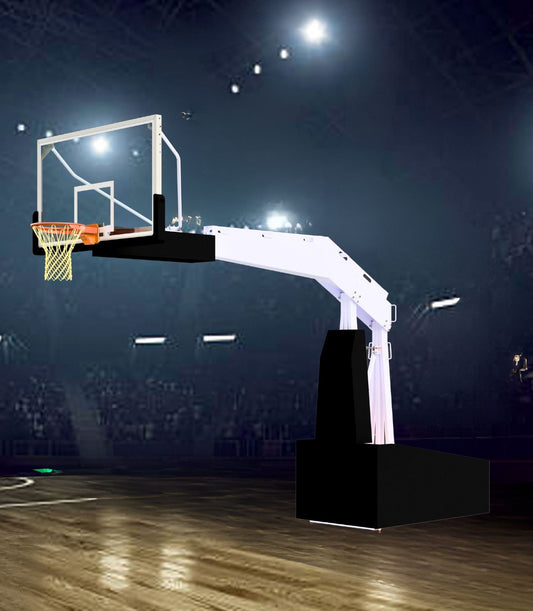 Pro Arena Portable Basketball System, Spring-Assisted, 10' 8" Boom