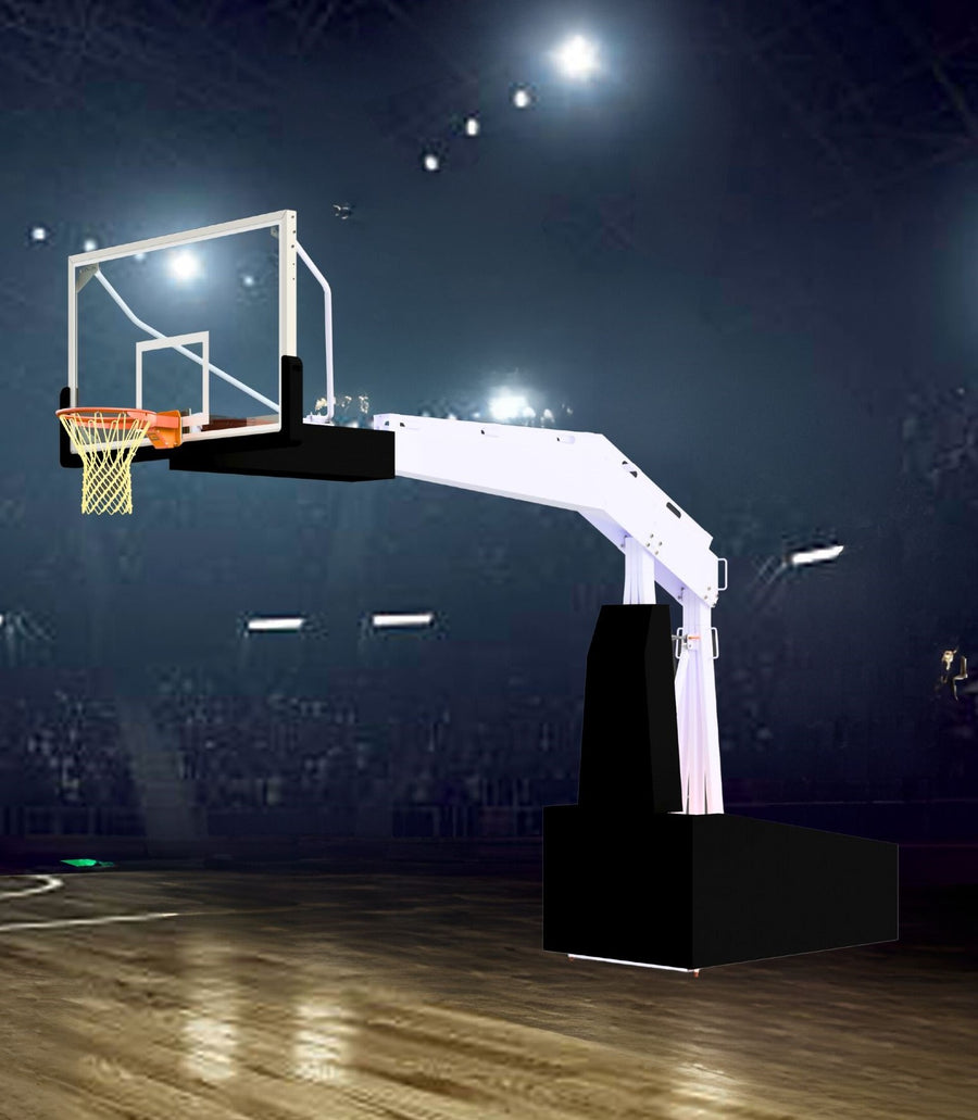 Pro Arena Portable Basketball System, Spring-Assisted, 8' Boom