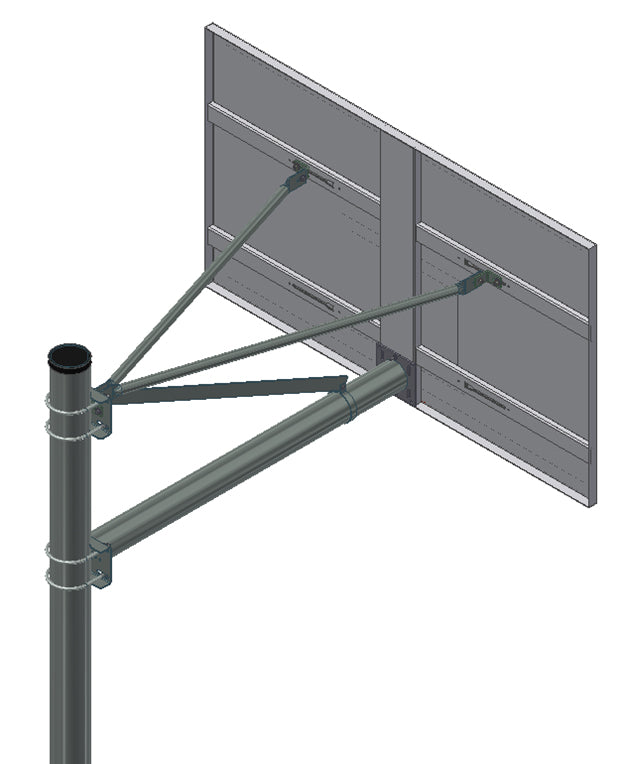 Heavy Duty Playground 6-5/8" O.D. Adjustable Straight Post