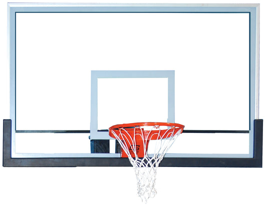 Outdoor Pro Style Full Sized Glass Basketball Backboard