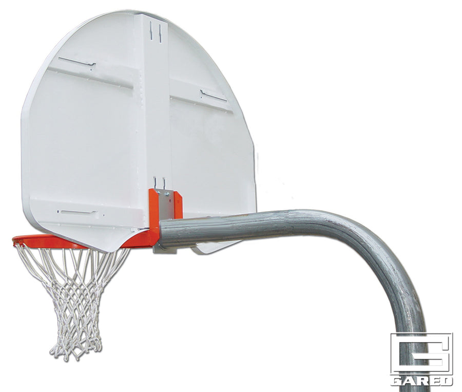 Standard Duty Playground 4-1/2" O.D. Unbraced Rear-Mount Gooseneck Post