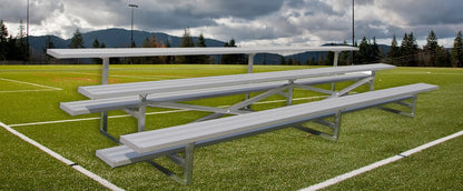 Spectator Stationary 7' 6" Low Rise Bleacher, 3 Row