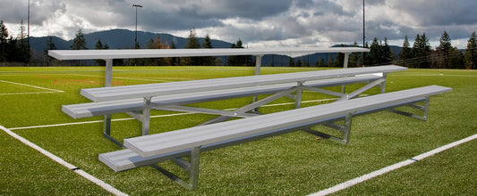 Spectator Stationary 21' Low Rise Bleacher, 3 Row
