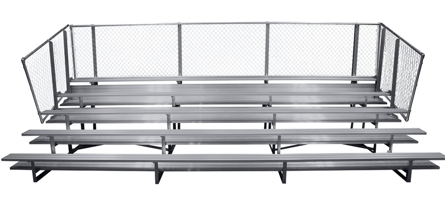 Spectator Stationary 21' Bleacher, 5 Row, Double Foot Plank