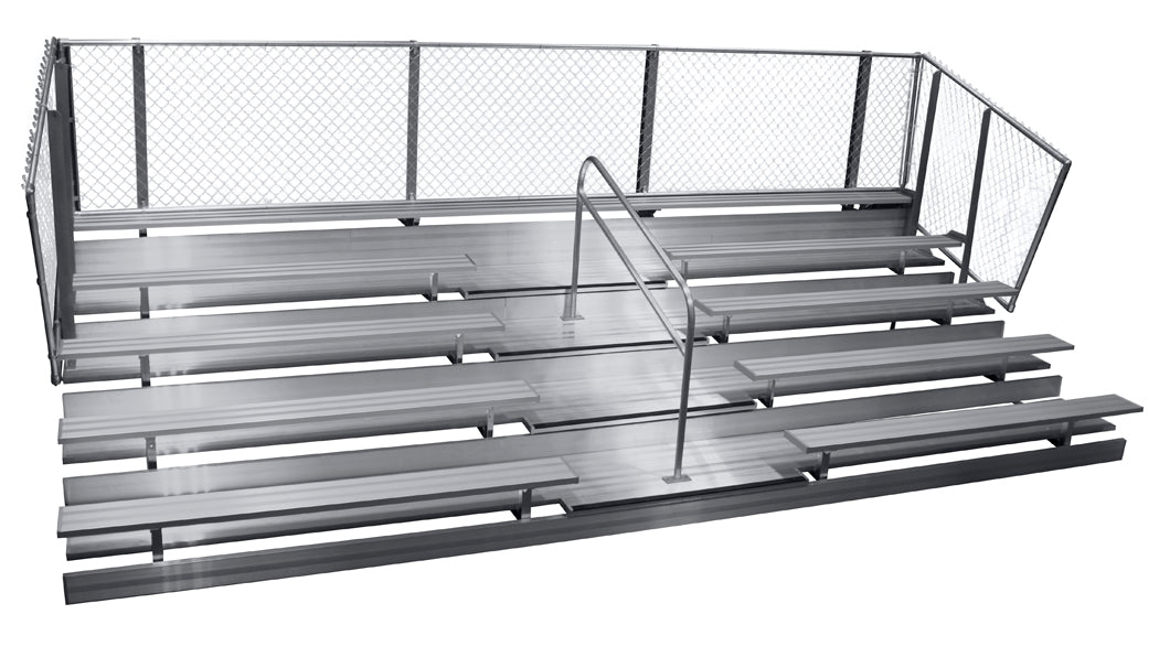 Spectator Stationary 21' Bleacher with Aisle, 5 Row