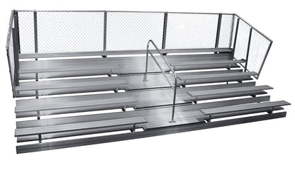 Spectator Stationary 21' Bleacher with Aisle, 5 Row