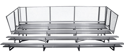 Spectator Stationary 27' Bleacher, 5 Row, Double Foot Plank