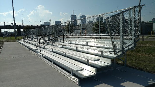 Spectator Stationary 27' Bleacher with Aisle, 5 Row