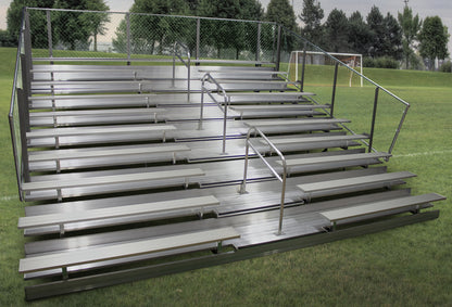 Spectator Stationary 21' Bleacher with Aisle, 10 Row