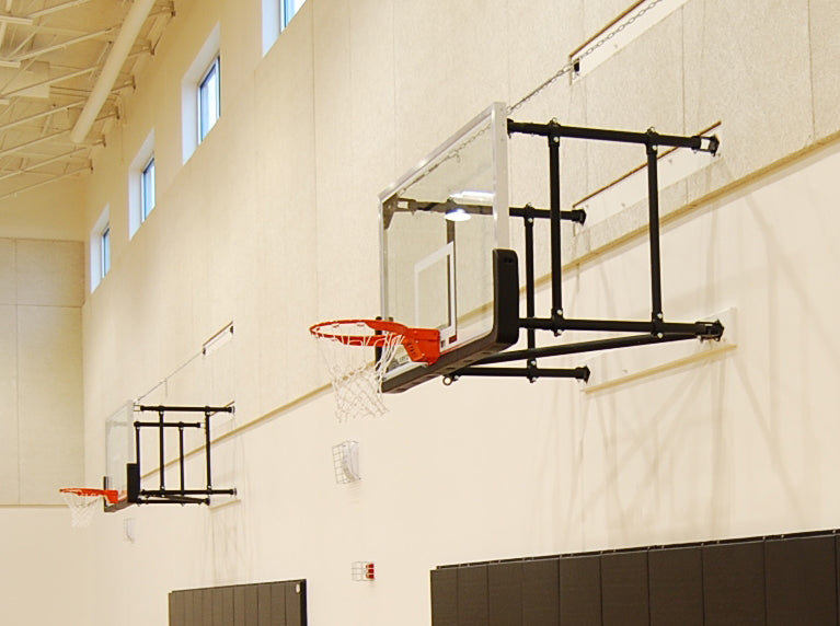 Corner Mount Side-Fold Wall Mount Package with Glass Board, 6' - 9' Length