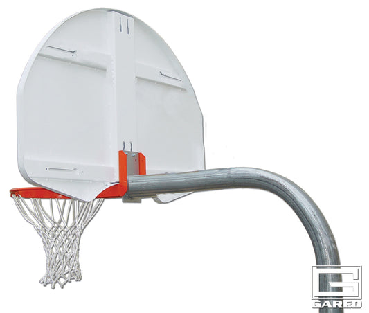 Economy 3-1/2" O.D. Unbraced Rear-Mount Gooseneck Basketball Package