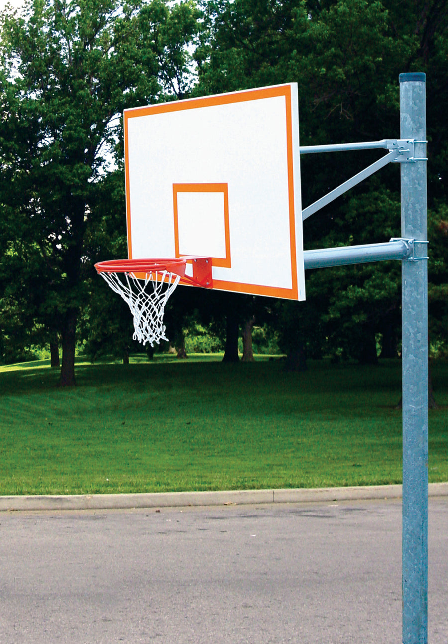 Heavy Duty 5-9/16" O.D. Straight Post Basketball Package