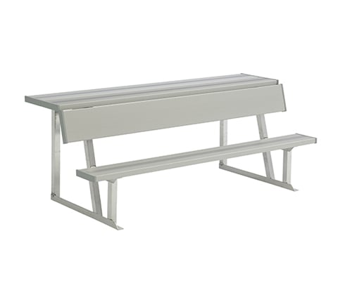 Portable Bench w Backrest & Shelf BE-DGS00706
