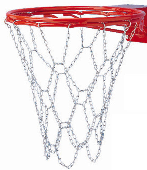 Steel Chain Basketball Net for Double Bumped Ring Rims