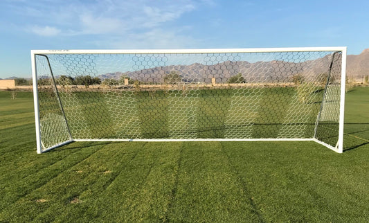 Touchline® Striker Round-Frame Aluminum Soccer Goal, 8' x 24'