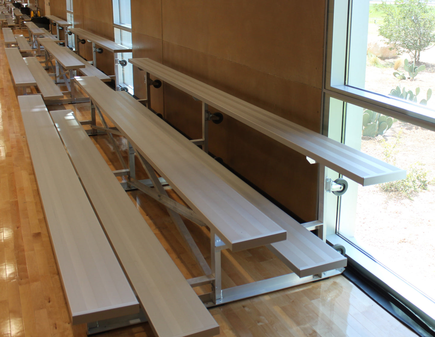 Spectator Tip n' Roll 7' 6" Bleacher, 3 Row