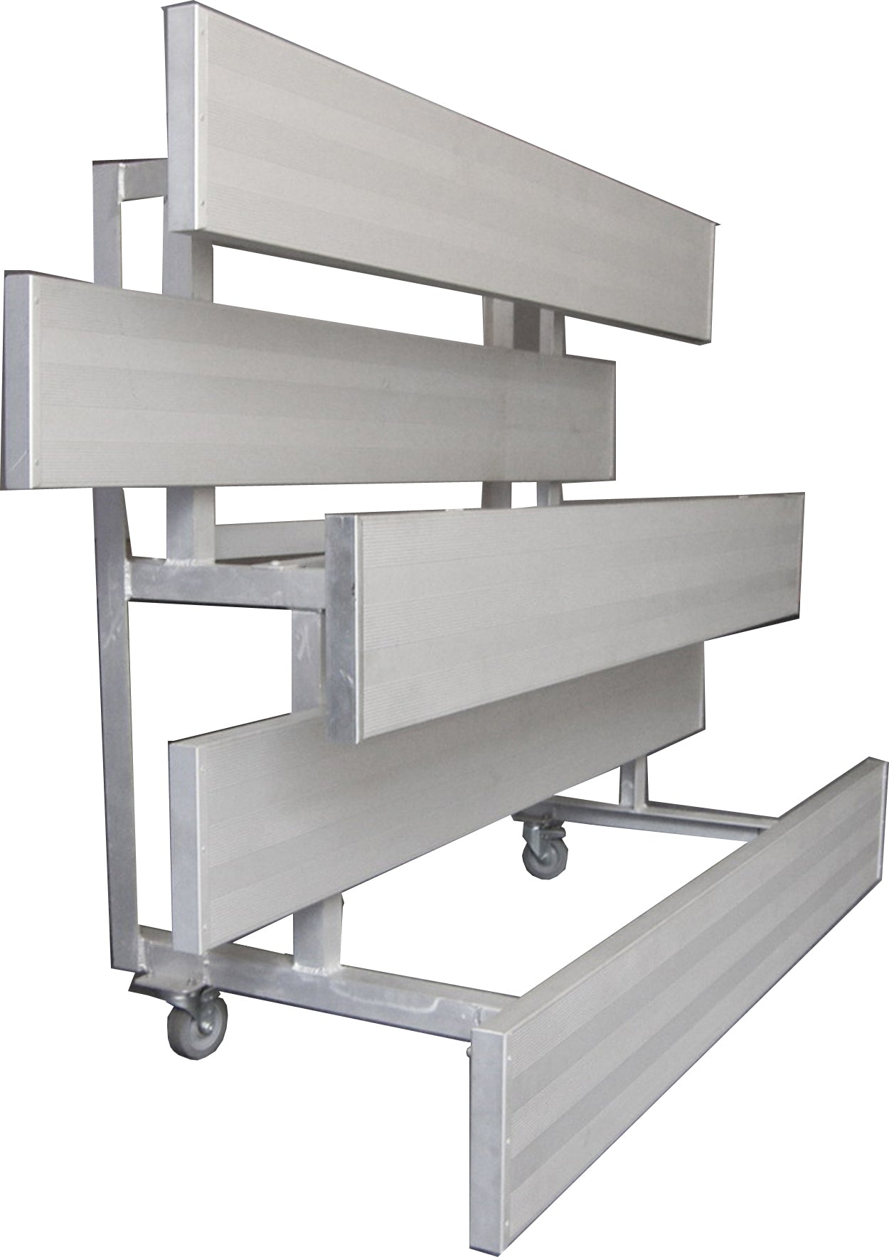 Spectator Tip n' Roll 15' Low Rise Bleacher, 3 Row