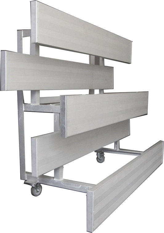 Spectator Tip n' Roll 21' Low Rise Bleacher, 3 Row