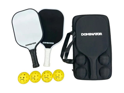 Dominator Pickleball Paddle Set (2 paddles + 4 balls)