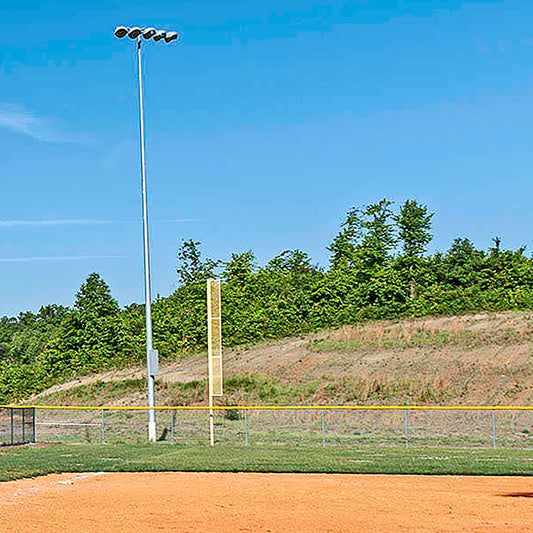 Stadium 15' Inground Foul Pole, White