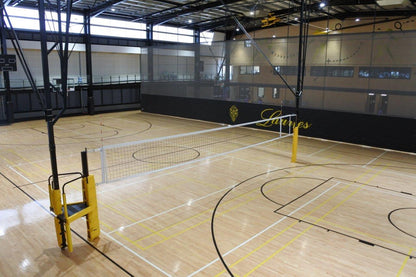 Skymaster® One-Court Volleyball System with Padded Referee Stand