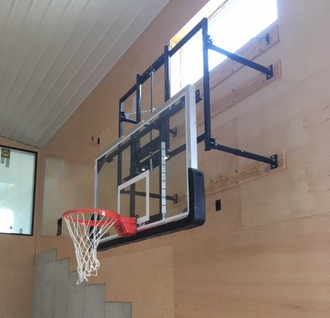 Manual Basketball Backboard Height Adjuster, Single Post