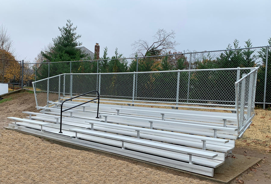 Spectator Stationary 21' Bleacher with Aisle, 5 Row