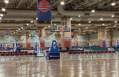 Hoopmaster Collegiate Portable Basketball Backstop, 8' Boom