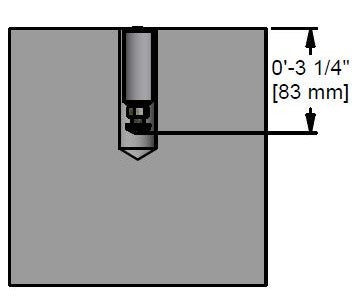 Concrete or Synthetic Surface Floor Anchor